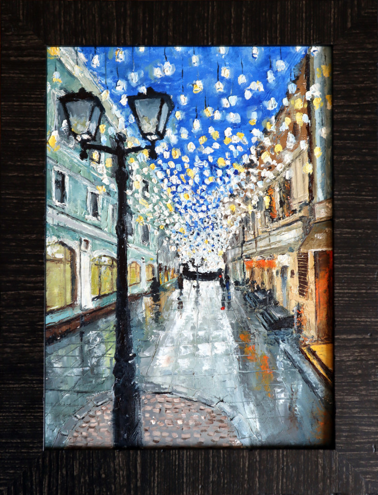 Картина маслом Чита, Столешников 35х25 см